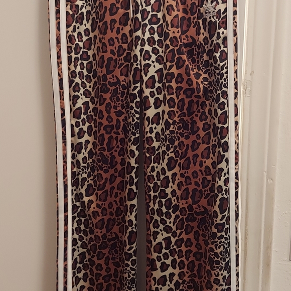 Adidas Satin Pants Leopard Print Hb4759 